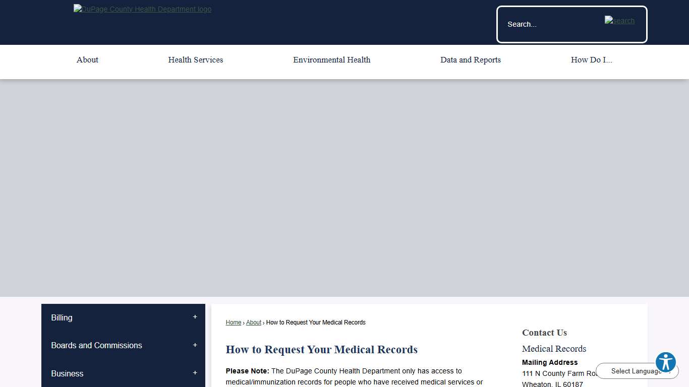 How to Request Your Medical Records DuPage County Health, IL